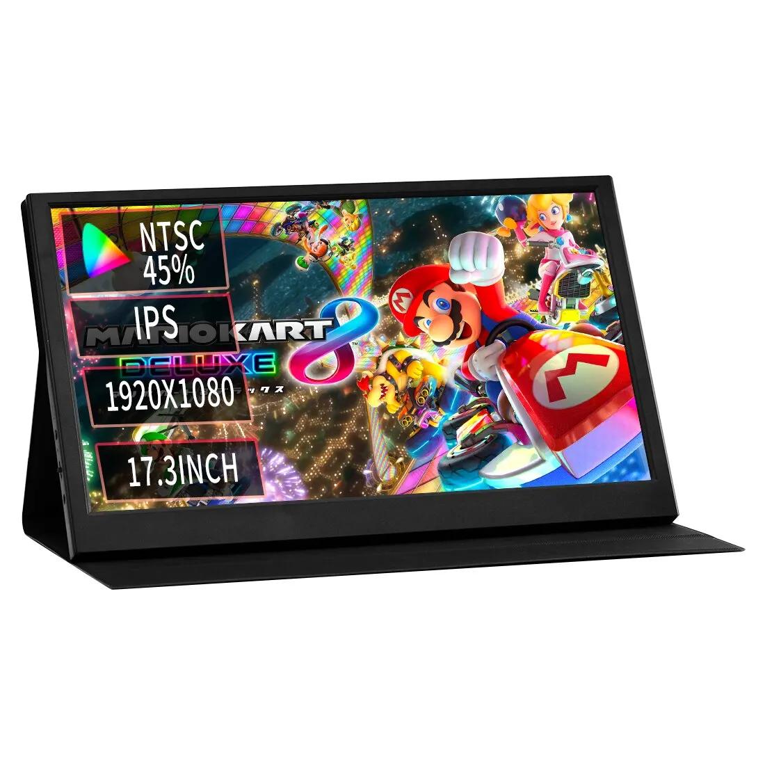 ޴ Ʈ  Ʈ , 17.3 ġ, FHD 1080P ÷, Ʈ PC  Xbox PS4/5 ġ  ° ȭ